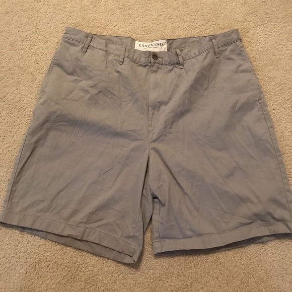 Lands' End Other - Lands End gray chino flat front shorts - mens 42